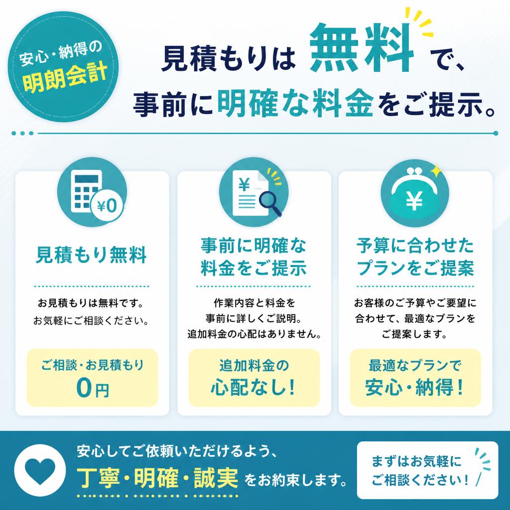 安心の明朗会計