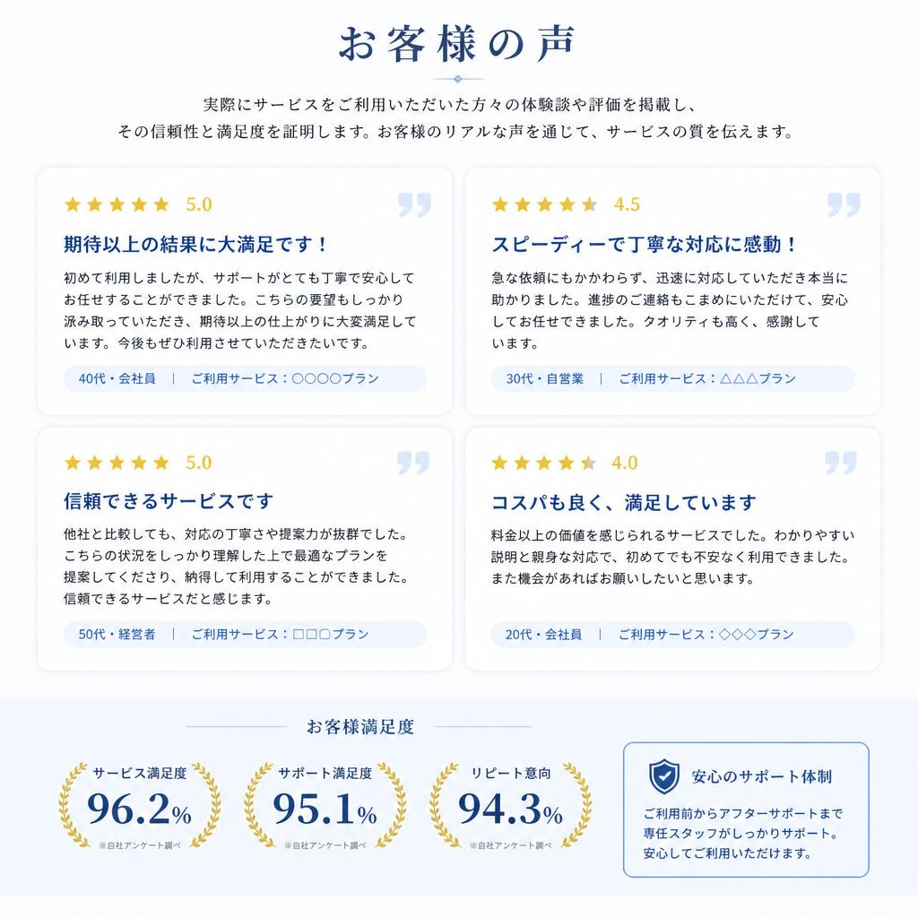 お客様の声