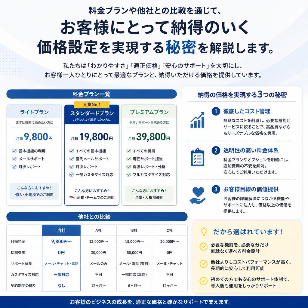 安さを実現する理由