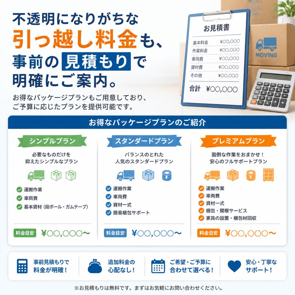明朗会計で低価格