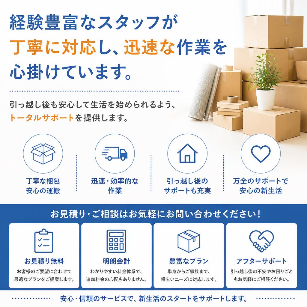 迅速で丁寧な作業