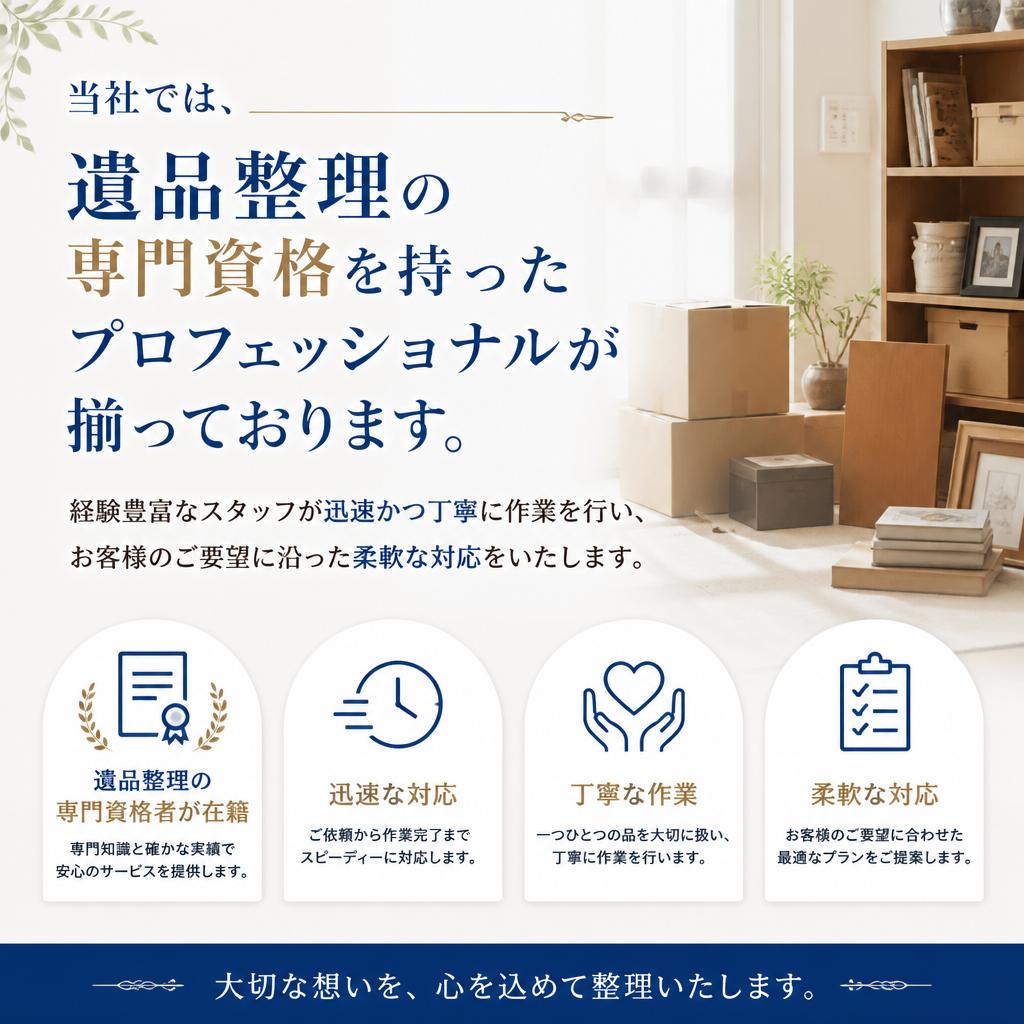 専門スタッフによる丁寧な作業