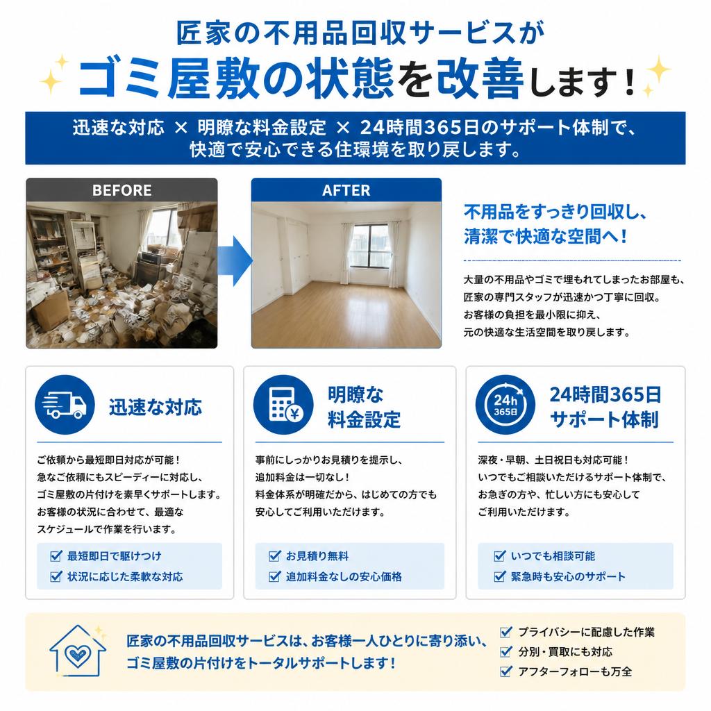 匠家の不用品回収サービス