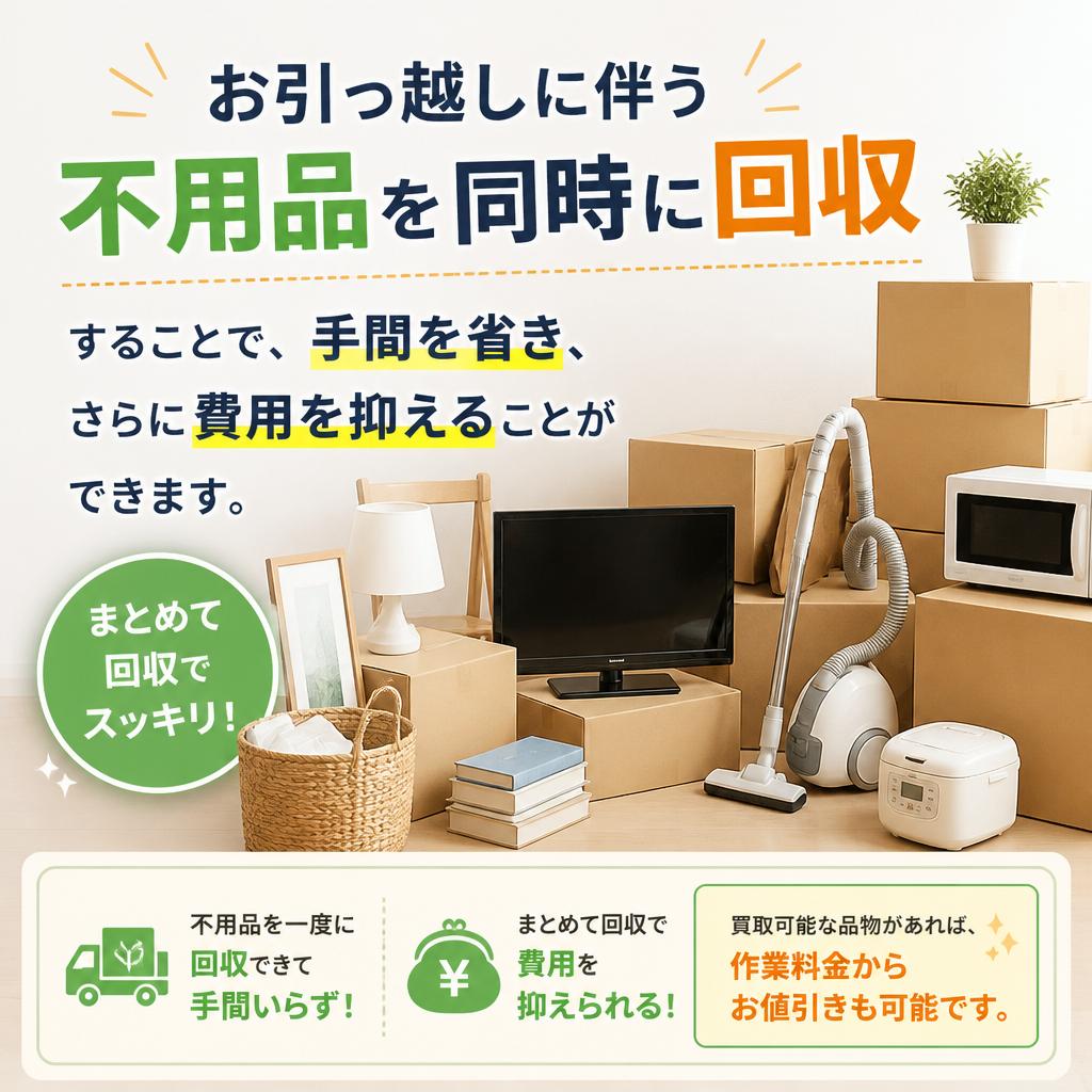 3. 不用品回収でさらにお得に!