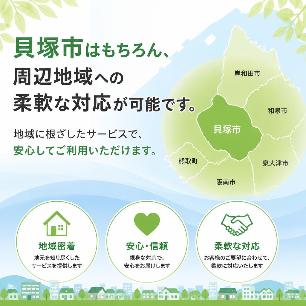 貝塚市で全力サポート！
