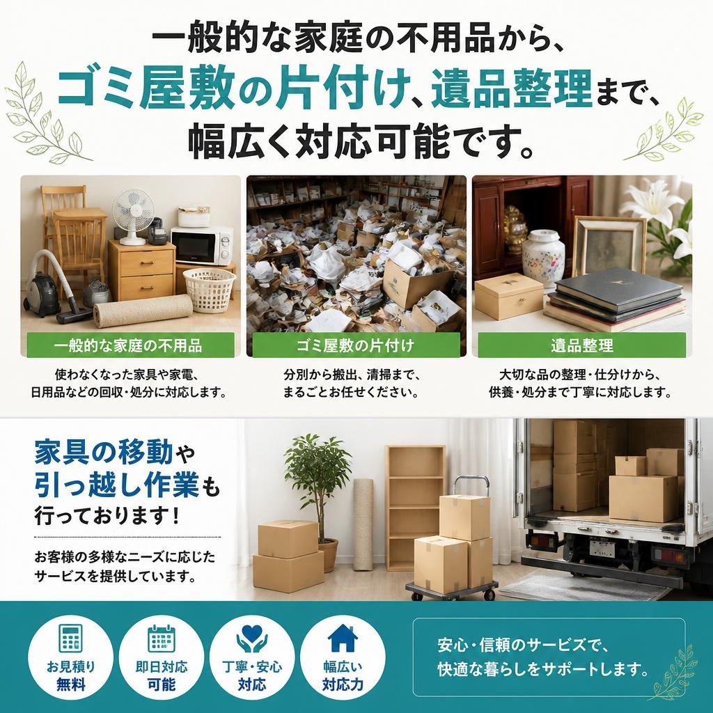 幅広い対応内容で多様なニーズに応える