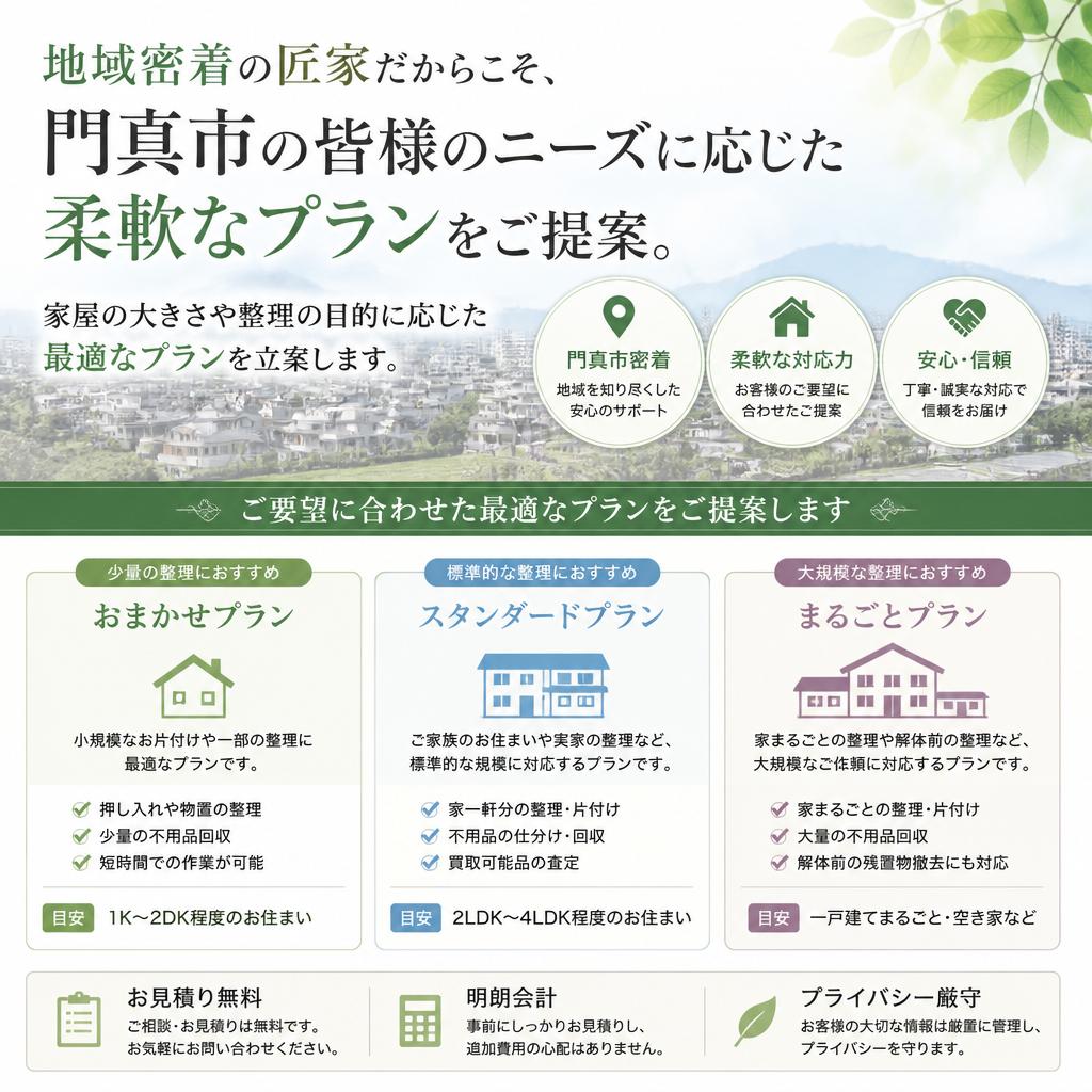 門真市特有のニーズに対応