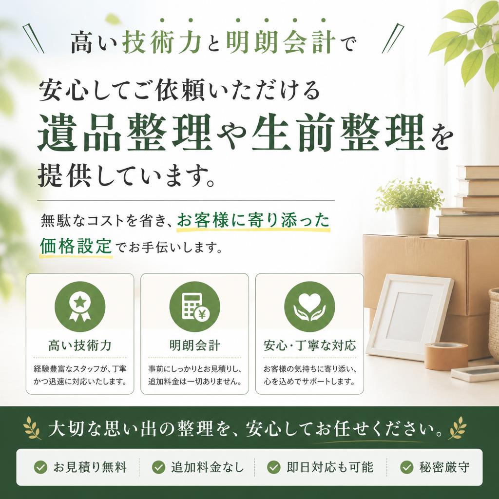 低価格で高品質なサービス