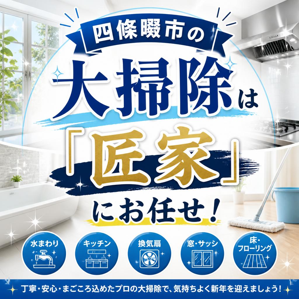 四條畷市の大掃除は「匠家」にお任せ！